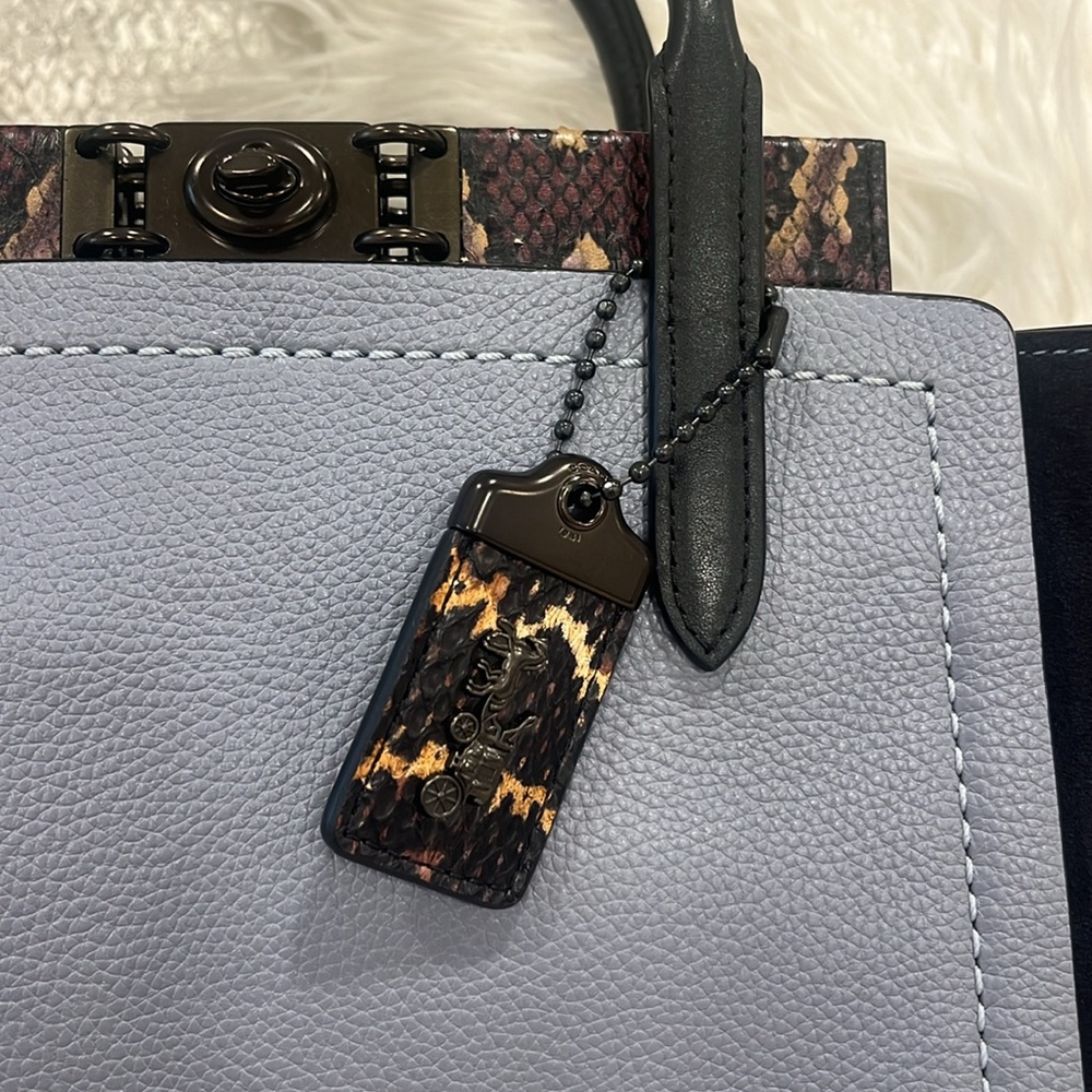 Coach Troupe Tote In Colorblock With Snakeskin De… - image 4